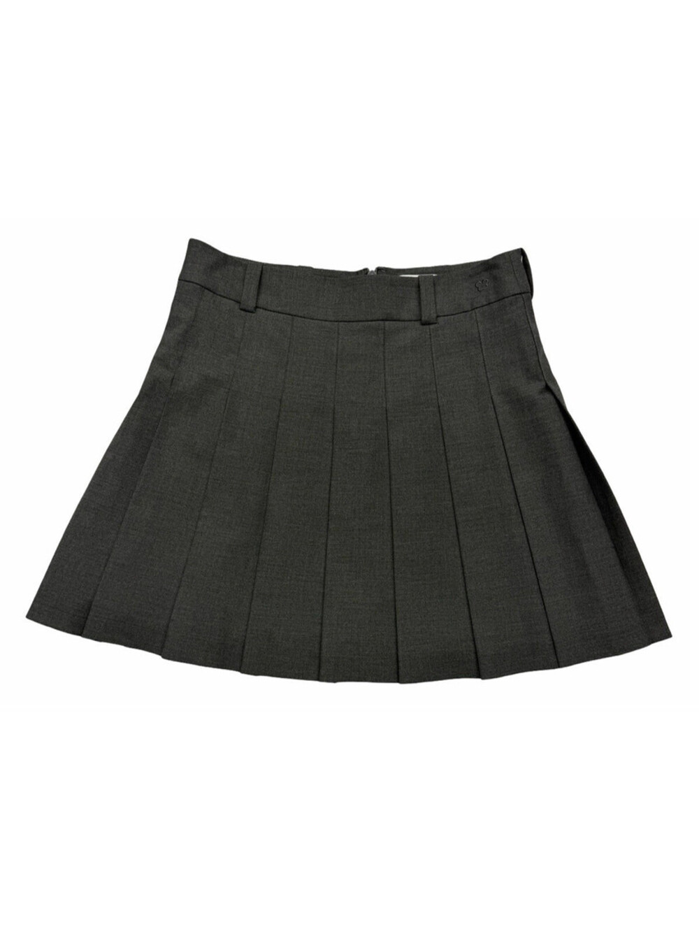 Sunday Best Aritzia Micro Skirt Pleated Charcoal Grey Size US 4